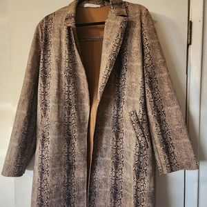 Long Snake Skin Coat